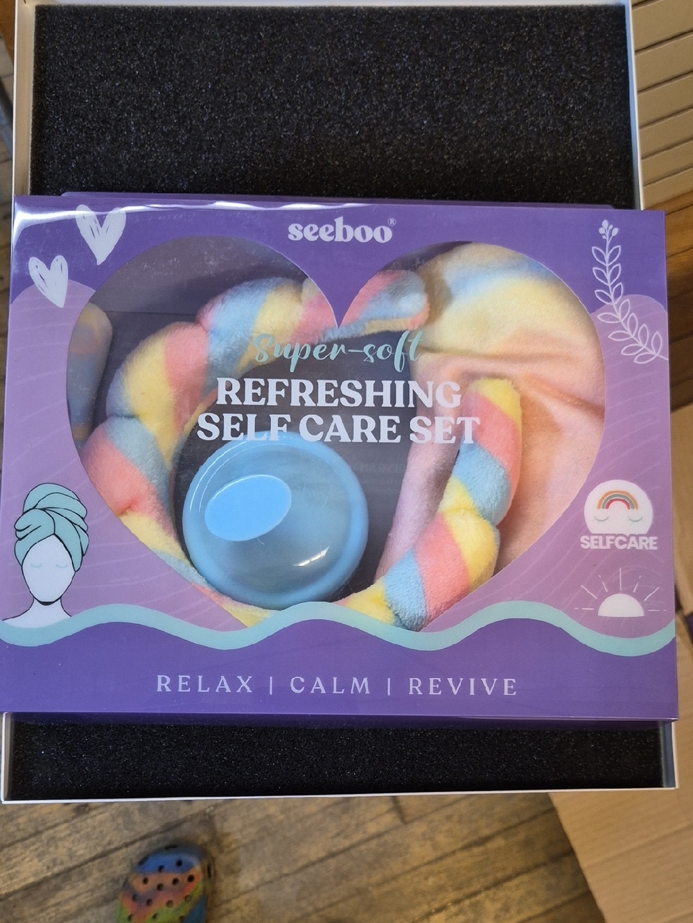 seeboo Super-Soft Refreshing Self Care Set - Pastel Rainbow